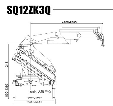 12ton mobile 12t knuckle boom truck mounted crane for landscrape jobs Bucket Truck Cable Bucket Truck Wiring Diagram #13