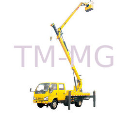 XCMG Rotary Platform Boom Lift Truck , Three Telescopic Arms