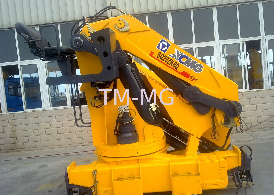 Durable 25 Tons Commercial Knuckle Boom Truck Mounted Crane, 19m
