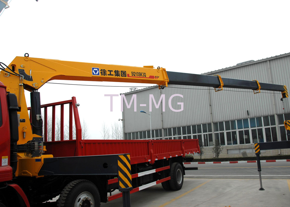 Hydraulic 12 ton Cargo LorryMounted Crane With Telescopic Boom