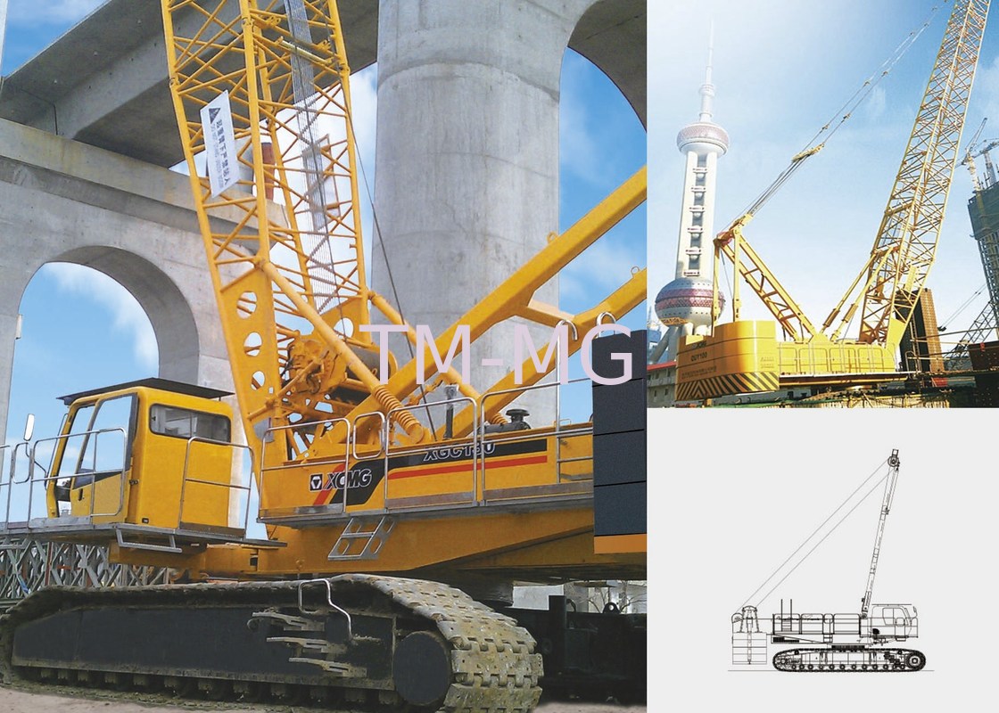 Jib Tracked Hydraulic Crawler Crane QUY130, Knuckle Boom Crane for Lifting Heavy Things