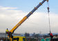 Durable 14 Ton Hydraulic System Truck Mounted Crane, 63 L/min Oil Flow