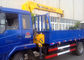 Economical XCMG 4 Ton Hydraulic Boom Truck Crane , 25 L/min with High Performance