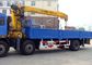8 Ton Telescoping Boom Truck Crane , Hydraulic truck loading crane for sales
