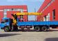 Hydraulic Cargo Lorry Mounted Crane safety With Telescopic Boom