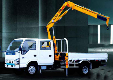 Durable Mobile Folding Truck Articulated Boom Crane , 3200kg Truck Mounted Crane