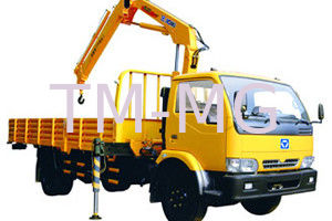 Durable Knuckle Boom Truck Mounted Crane, Wire Rope Raise And Down 3200 kg