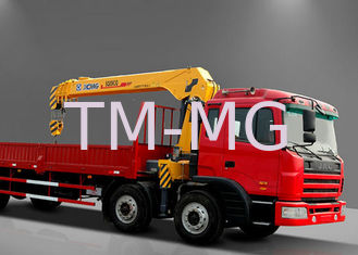 Move Fast Truck Loader Crane , Hydraulic 8 ton truck with crane