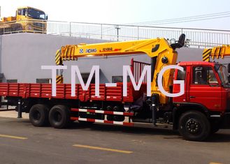 Durable 14 Ton Hydraulic System Truck Mounted Crane, 63 L/min Oil Flow