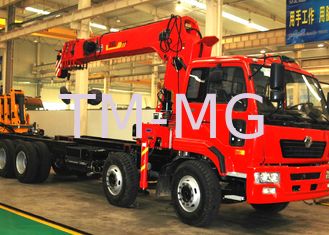 16 Ton Telescopic Boom Truck Mounted Crane With 80 L/min , Heavy Duty