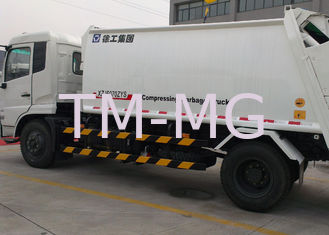 Collecting Refuse Rear Loader Garbage Truck