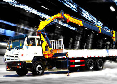 Durable  SQ8ZK3Q Cargo Folding Boom Truck Mounted Crane 8 Ton For Telecommunications facilities