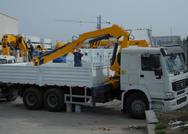 Durable 5T Wire Rope Raise Articulated Boom Crane , 25 L/min Oil Flow