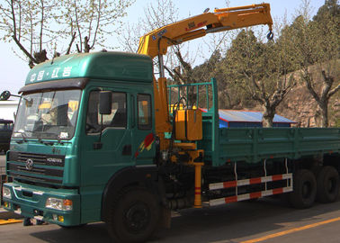 Durable 8T Knuckle Boom Truck Mounted Crane , 40 L/min Truck With Crane