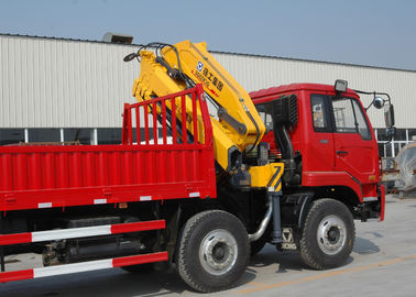 Durable 8T Knuckle Boom Truck Mounted Crane , 40 L/min Truck With Crane