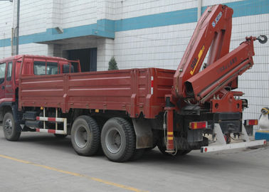 Durable 8T Knuckle Boom Truck Mounted Crane , 40 L/min Truck With Crane