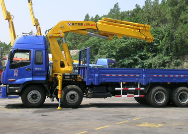 Durable Hydraulic Knuckle Boom Truck Mounted Crane , 16 Ton Truck Loader Crane