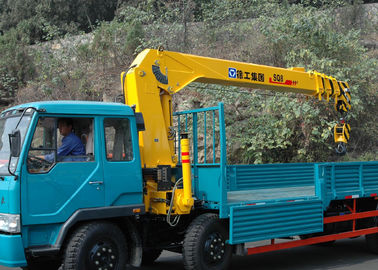 Durable 8 Ton Lifting Capacity Truck Loader Crane With Telescopic Boom