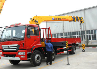 Durable Transportation 12 Ton Cargo Crane Truck, Telescopic Boom Truck Mounted Crane