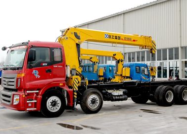 Durable 14 Ton Hydraulic System Truck Mounted Crane, 63 L/min Oil Flow