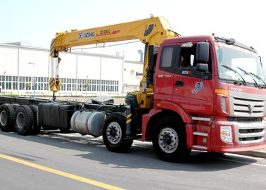 Durable 14 Ton Hydraulic System Truck Mounted Crane, 63 L/min Oil Flow