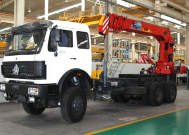 16 Ton Telescopic Boom Truck Mounted Crane With 80 L/min , Heavy Duty