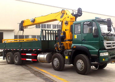 16 Ton Telescopic Boom Truck Mounted Crane With 80 L/min , Heavy Duty