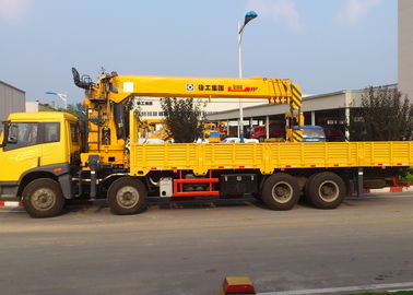 16 Ton Telescopic Boom Truck Mounted Crane With 80 L/min , Heavy Duty