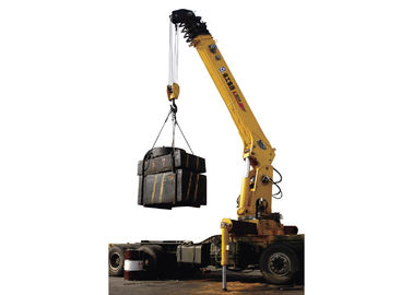 16 Ton Telescopic Boom Truck Mounted Crane With 80 L/min , Heavy Duty