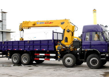 16 Ton Telescopic Boom Truck Mounted Crane With 80 L/min , Heavy Duty