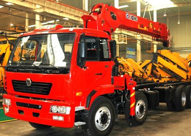 16 Ton Telescopic Boom Truck Mounted Crane With 80 L/min , Heavy Duty