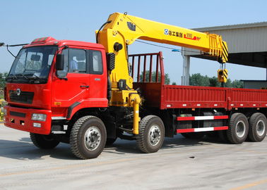 16 Ton Telescopic Boom Truck Mounted Crane With 80 L/min , Heavy Duty