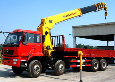 16 Ton Telescopic Boom Truck Mounted Crane With 80 L/min , Heavy Duty