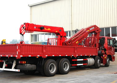 16 Ton Telescopic Boom Truck Mounted Crane With 80 L/min , Heavy Duty