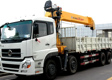 16 Ton Telescopic Boom Truck Mounted Crane With 80 L/min , Heavy Duty