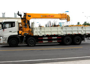 16 Ton Telescopic Boom Truck Mounted Crane With 80 L/min , Heavy Duty