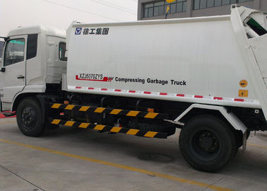 Collecting Refuse Rear Loader Garbage Truck