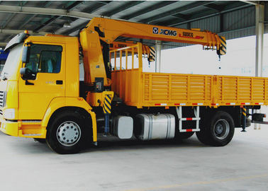 Durable  SQ8ZK3Q Cargo Folding Boom Truck Mounted Crane 8 Ton For Telecommunications facilities