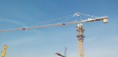 High Capacity QTZ125C 10 Ton Building Tower Crane , 60m Boom Length