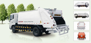 Self Compress Rear Loader Garbage Truck