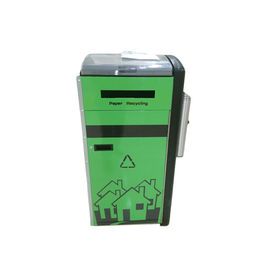 150kg Intelligent Garbage Recycling Bin / Solar Powered Trash Cans 120w