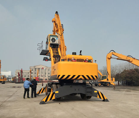 Electic Fuel Power Material Handling Wheeled Crane WLYS35 Grab Crane