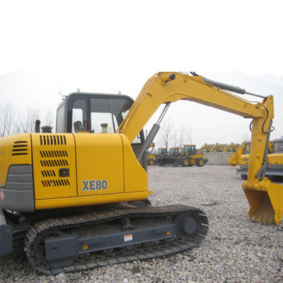 XE80 Excavator 60kw Earthmoving Machinery With Efficient Low Consumption