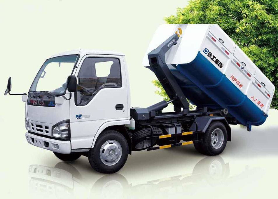 9tons Hook Arm Garbage Truck , Special Purpose Vehicles Arm Roll Truck ...