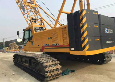 85 ton Jib 12t Hydraulic Crawler Crane , mobile hydraulic crane XGC85